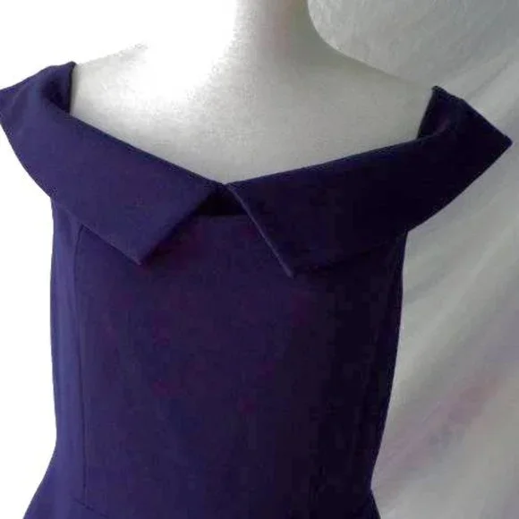 TED BAKER Bardot Off Shoulder Peplum Dress - Picture 9 of 12